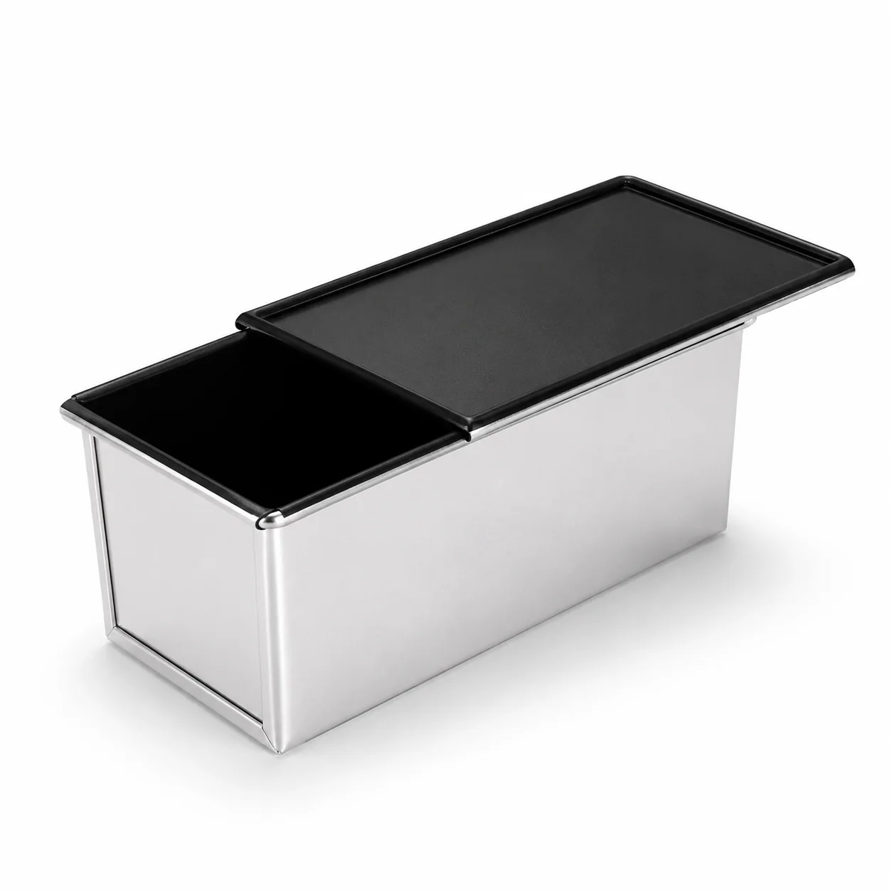 250g Shokupan Pullman loaf pan with partially closed sliding lid